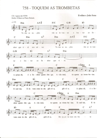 Catholic Church Music (Músicas Católicas)  score for Keyboard