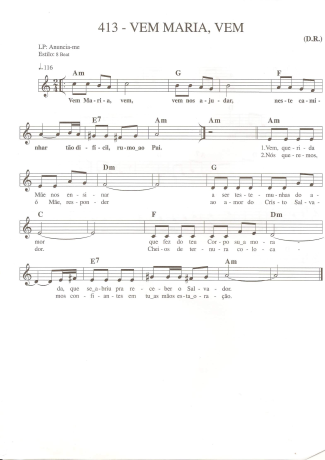 Catholic Church Music (Músicas Católicas)  score for Keyboard