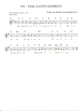 Catholic Church Music (Músicas Católicas)  score for Keyboard