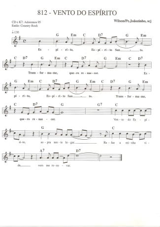 Catholic Church Music (Músicas Católicas)  score for Keyboard