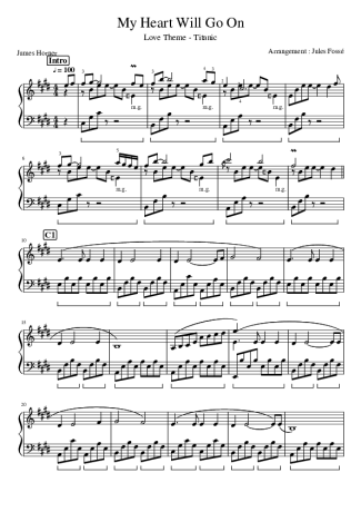 Céline Dion  score for Piano