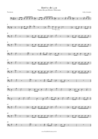 Celly Campello Banho De Lua score for Trombone