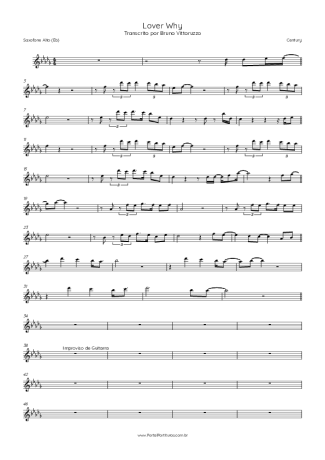Century  score for Alto Saxophone