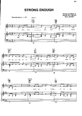 Cher  score for Piano