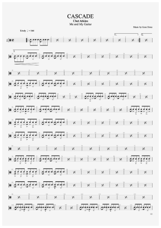 Chet Atkins Cascada score for Drums