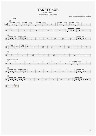 Chet Atkins  score for Drums