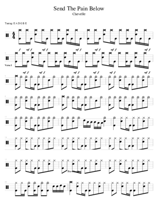 Chevelle  score for Drums