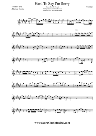 Chicago  score for Trumpet