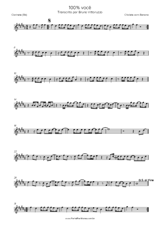 Chiclete com Banana  score for Clarinet (Bb)