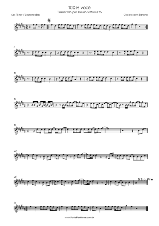 Chiclete com Banana  score for Tenor Saxophone Soprano (Bb)