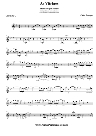 Chico Buarque  score for Clarinet (C)