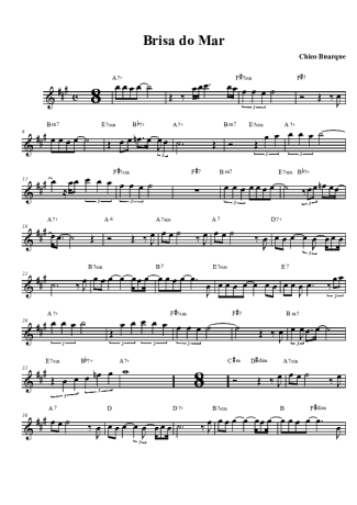 Chico Buarque Brisa Do Mar score for Clarinet (Bb)