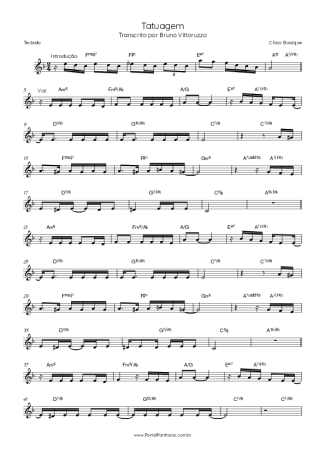 Chico Buarque  score for Keyboard