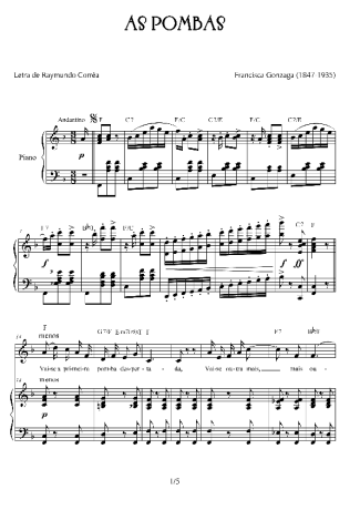 Chiquinha Gonzaga  score for Piano