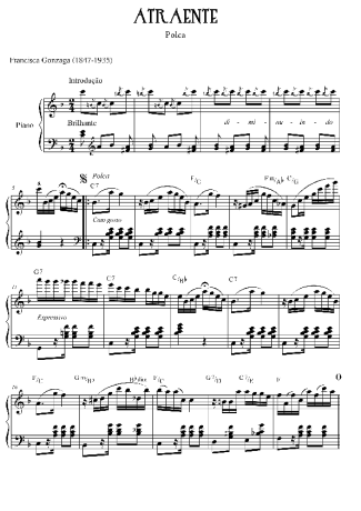 Chiquinha Gonzaga  score for Piano