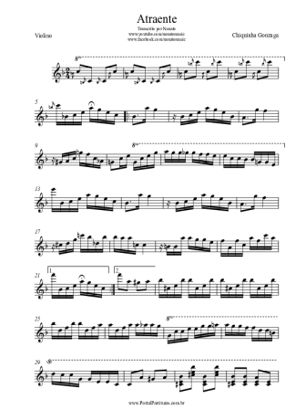 Chiquinha Gonzaga Atraente score for Violin