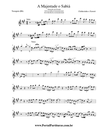 Chitãozinho e Xororó  score for Trumpet