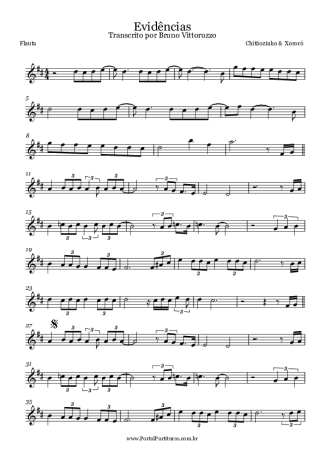 Chitãozinho e Xororó  score for Flute