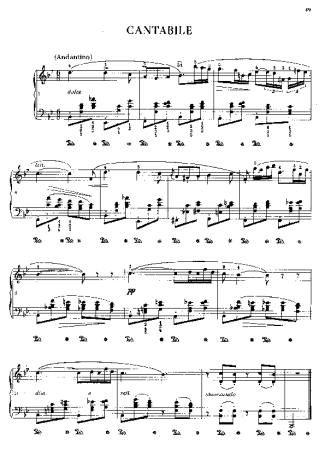 Chopin  score for Piano