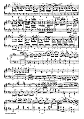 Chopin  score for Piano