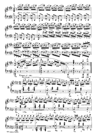 Chopin  score for Piano