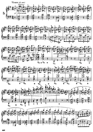 Chopin  score for Piano