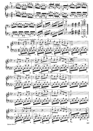 Chopin  score for Piano