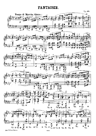 Chopin  score for Piano