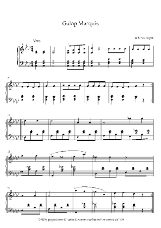 Chopin  score for Piano