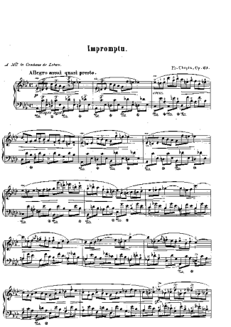 Chopin  score for Piano