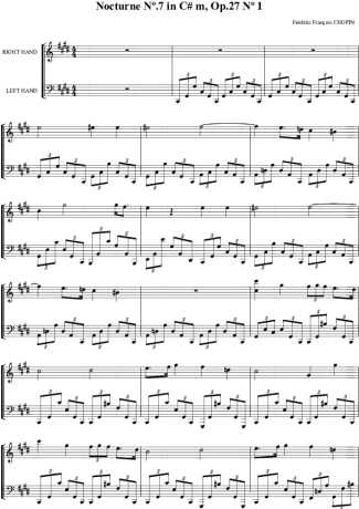 Chopin  score for Piano