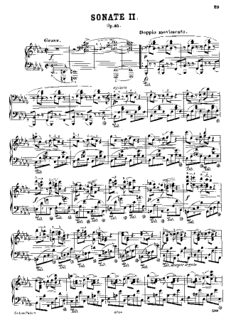 Chopin  score for Piano