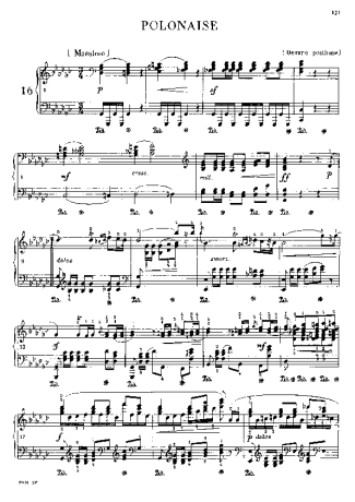 Chopin  score for Piano