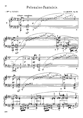 Chopin  score for Piano