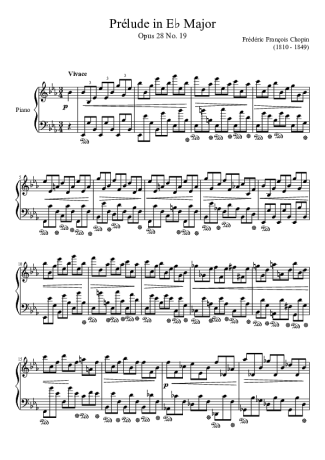 Chopin  score for Piano