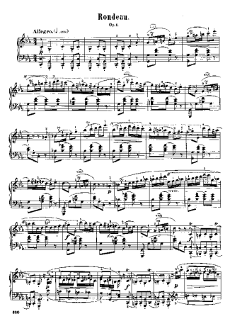 Chopin  score for Piano