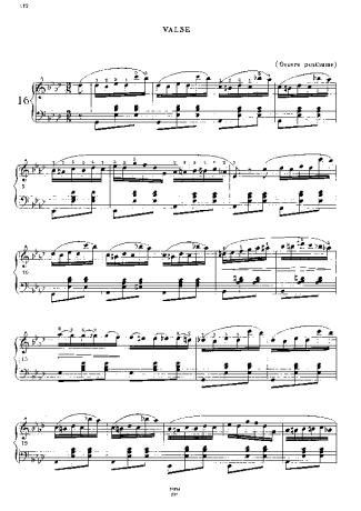 Chopin  score for Piano