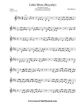 Chris Brown  score for Violin