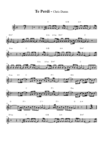 Chris Durán  score for Clarinet (Bb)