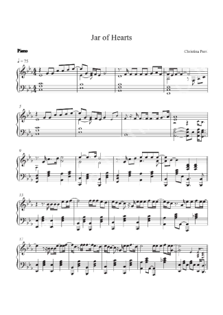 Christina Perri  score for Piano