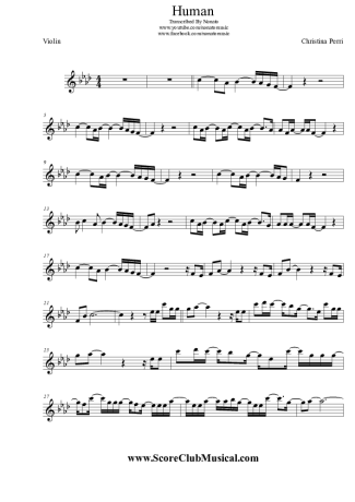 Christina Perri  score for Violin