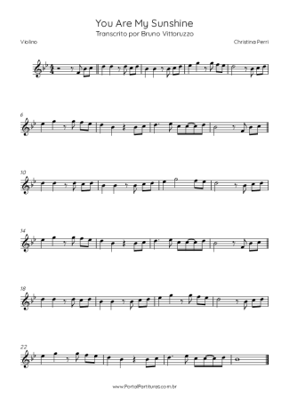 Christina Perri  score for Violin