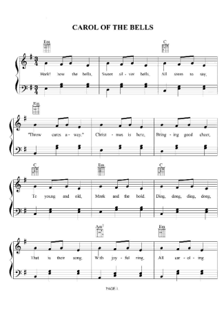 Christmas Songs (Temas Natalinos)  score for Piano