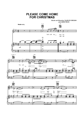 Christmas Songs (Temas Natalinos) Please Come Home For Christmas score for Piano