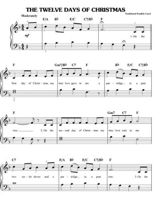 Christmas Songs (Temas Natalinos)  score for Piano