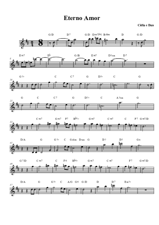 Cídia e Dan  score for Clarinet (Bb)