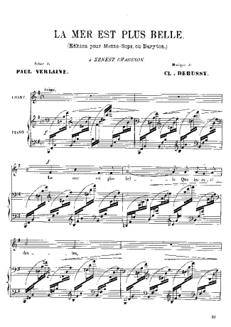 Claude Debussy  score for Piano