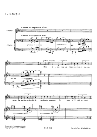 Claude Debussy  score for Piano