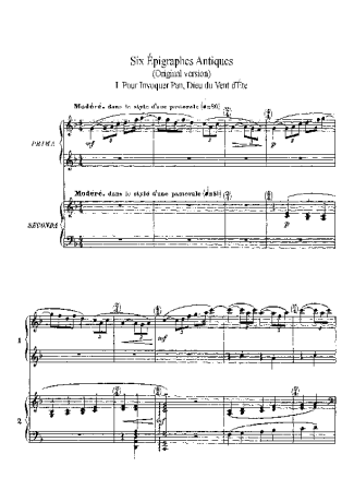 Claude Debussy  score for Piano