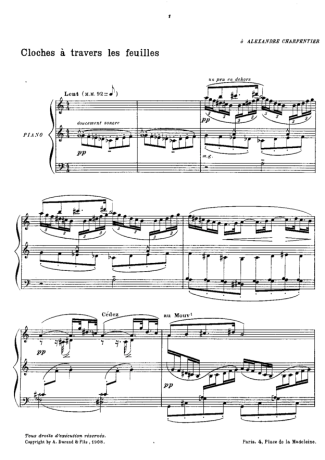 Claude Debussy  score for Piano